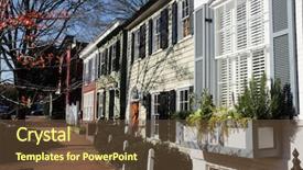  Presentation with street - Cool new presentation with rowing afternoon - washington dc - historical georgetown backdrop and a tawny brown colored foreground