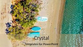  Presentation with rowing - Audience pleasing PPT layouts consisting of rowing boats laying upside down backdrop and a coral colored foreground