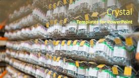  Presentation with hardware - PPT layouts with bolts in hardware store closeup background and a coral colored foreground
