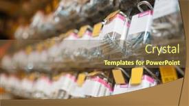  Presentation with hardware - Presentation theme consisting of bolts in hardware store closeup background and a tawny brown colored foreground