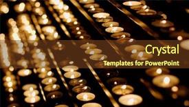  Presentation with prayer - Colorful presentation theme enhanced with rows of burning candles backdrop and a tawny brown colored foreground