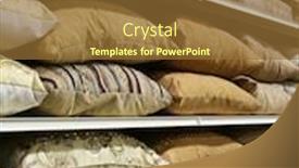  Presentation with hawaiian luau hanging decorative christmas - Beautiful theme featuring rows-of-decorative-pillows backdrop and a tawny brown colored foreground