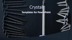  Presentation with self fulfilling prophecies - PPT layouts consisting of rows-of-self-tapping-screws background and a wine colored foreground