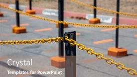  Presentation with yellow - Beautiful theme featuring rows-passage-with-yellow-chained backdrop and a coral colored foreground