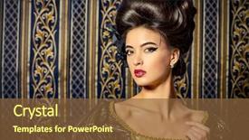  Presentation with barocco - Cool new slide set with royal ball - baroque style - beautiful young backdrop and a tawny brown colored foreground