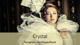  Presentation with vintage art - Cool new slide set with royal ball - beautiful fashion model backdrop and a soft green colored foreground