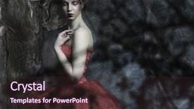  Presentation with royal - Slide deck with royal ball - portrait of a beautiful blond background and a wine colored foreground