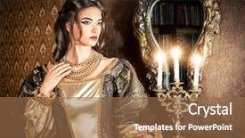  Presentation with renaissance - Slide set enhanced with royal ball - renaissance style - beautiful young background and a tawny brown colored foreground