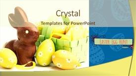  Presentation with royal blue - Presentation theme consisting of royal blue bachground background and a cream colored foreground