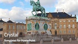  Presentation with royal queens - Presentation theme having royal family - amalienborg - the danish queens background and a gray colored foreground