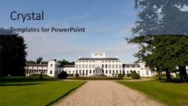  Presentation with castle - Amazing theme having royal family - detail of castle soestdijk backdrop and a  colored foreground