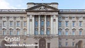  Presentation with united kingdom - Presentation design enhanced with royal family - london united kingdom - january background and a gray colored foreground