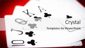  Presentation with flash - Slide deck having royal flash of clubs background and a white colored foreground