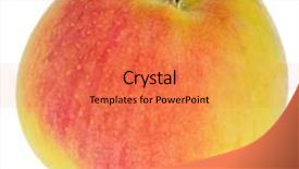  Presentation with gala - Colorful PPT layouts enhanced with royal gala apple isolated on white background backdrop and a coral colored foreground
