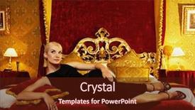  Presentation with being a single woman - Amazing slide deck having royal hotel - beautiful woman lying on bed backdrop and a tawny brown colored foreground