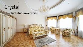  Presentation with bed hotel - Presentation having royal hotel - bedroom with beautiful double bed background and a light gray colored foreground