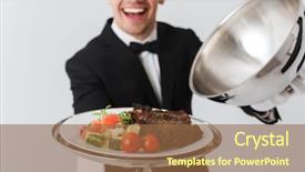  Presentation with royal - Presentation theme consisting of royal hotel - close up of a happy background and a tawny brown colored foreground