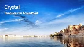  Presentation with udaipur - Cool new slides with royal hotel - pichola lake in india udaipur backdrop and a cobalt blue colored foreground