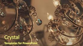  Presentation with crystal - Amazing presentation theme having royal hotel - vintage crystal lamp details backdrop and a tawny brown colored foreground