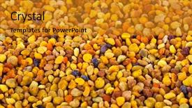  Presentation with pollen - Amazing slides having royal jelly - bee pollen texture backdrop and a gold colored foreground