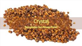  Presentation with pollen - Theme consisting of royal jelly - pile of bee pollen ambrosia background and a tawny brown colored foreground