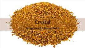  Presentation with pollen - Slides featuring royal jelly - pile of bee pollen ambrosia background and a gold colored foreground