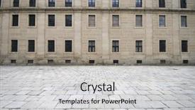  Presentation with royal - Theme enhanced with royal monastery of el escorial background and a light gray colored foreground