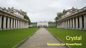  Presentation with naval - Audience pleasing presentation theme consisting of royal naval college greenwich london backdrop and a tawny brown colored foreground
