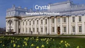  Presentation with naval - Colorful PPT theme enhanced with royal naval college greenwich london backdrop and a teal colored foreground