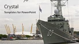  Presentation with dock - Slides with royal navy - 18 06 2009 - hmas background and a white colored foreground