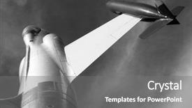  Presentation with aircraft engine - Colorful theme enhanced with royal navy - lockheed f-104 starfighter is backdrop and a gray colored foreground