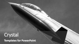  Presentation with aircraft engine - Audience pleasing presentation consisting of royal navy - lockheed f-104 starfighter is backdrop and a dark gray colored foreground