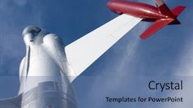  Presentation with aircraft engine - Audience pleasing presentation theme consisting of royal navy - lockheed f-104 starfighter is backdrop and a ocean colored foreground