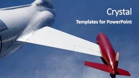  Presentation with aircraft engine - Colorful slides enhanced with royal navy - lockheed f-104 starfighter is backdrop and a ocean colored foreground