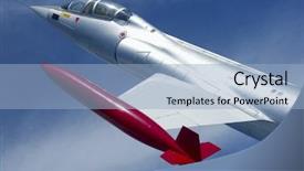  Presentation with aircraft engine - Presentation theme featuring royal navy - lockheed f-104 starfighter is background and a light blue colored foreground