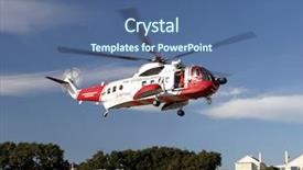  Presentation with rescue helicopter - Amazing presentation theme having royal navy - sea rescue helicopter dorset backdrop and a ocean colored foreground