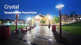  Presentation with royal - Cool new presentation theme with royal road - concert building in amsterdam backdrop and a  colored foreground