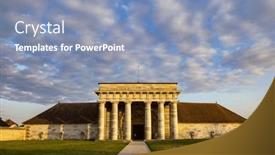  Presentation with complex - Slide set with royal-salt-work-complex background and a light blue colored foreground