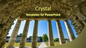  Presentation with complex - Presentation design featuring royal-salt-work-complex background and a tawny brown colored foreground