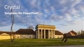  Presentation with unesco - PPT theme featuring royal-salt-work-complex background and a teal colored foreground