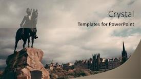  Presentation with royal - Slides enhanced with royal-scots-greys-monument background and a soft green colored foreground