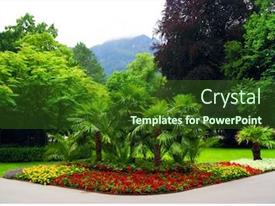 Royal Spa Garden In Resort PPT template 64 | CrystalGraphics