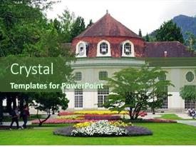 Royal Spa Garden In Resort PPT template 76 | CrystalGraphics