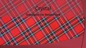  Presentation with tartan - PPT theme having royal stewart tartan background and a red colored foreground