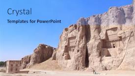  Presentation with ancient iran - Audience pleasing presentation design consisting of province iran unesco world heritage backdrop and a light blue colored foreground