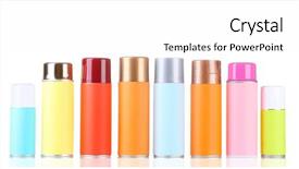  Presentation with aerosol - Slides featuring chicken in a palm cultivation of domestic hens background and a dark gray colored foreground