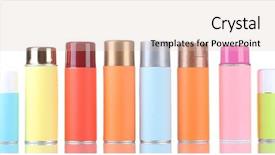  Presentation with aerosol - Beautiful slide deck featuring royalty free - aerosol cans isolated on white backdrop and a  colored foreground