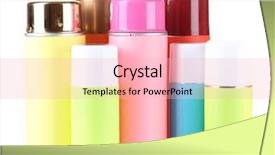  Presentation with aerosol - Colorful PPT theme enhanced with royalty free - aerosol cans isolated on white backdrop and a  colored foreground