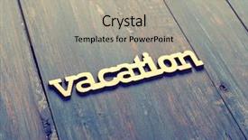  Presentation with yellow wood texture and - Theme with royalty free images - letter vacation on wood texture background and a light gray colored foreground