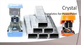  Presentation with blue orange white - PPT layouts with royalty free images - one blue and one orange background and a  colored foreground